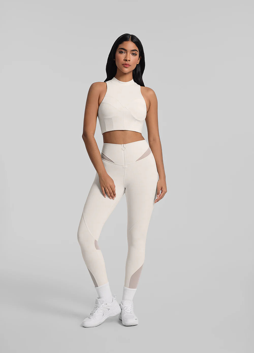 Vaeryn Sculpt Zip Mesh Leggings