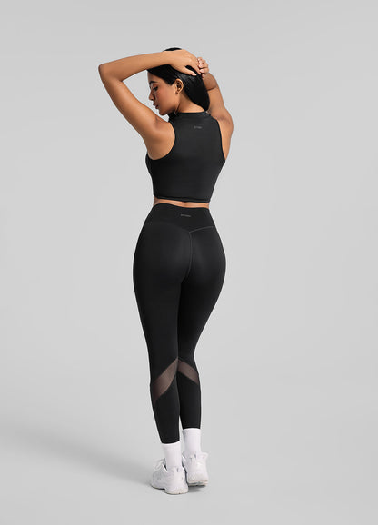 Vaeryn Sculpt Zip Mesh Leggings