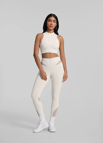 Vaeryn Sculpt Zip Mesh Leggings