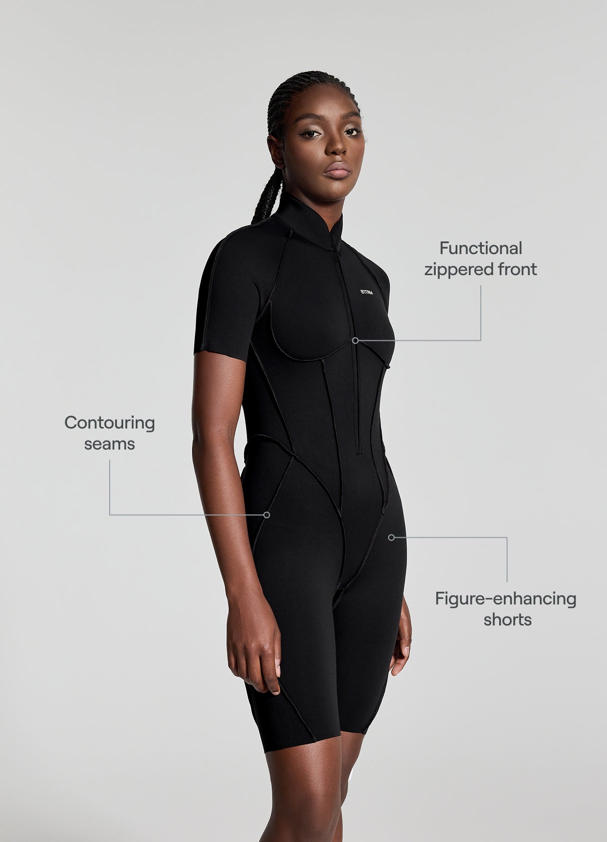 Vaeryn Sculpt Short Catsuit