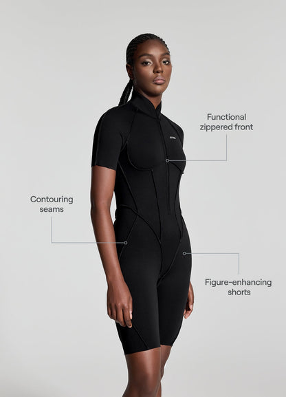 Vaeryn Sculpt Short Catsuit