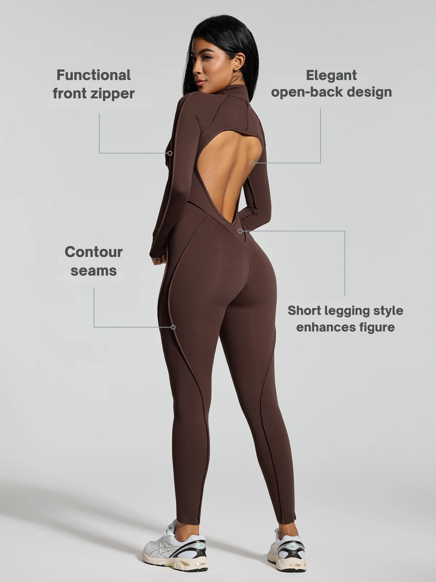 Vaeryn Sculpt Zip Catsuit
