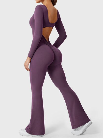 Vaeryn Lizvette Flared Long Sleeve Jumpsuit