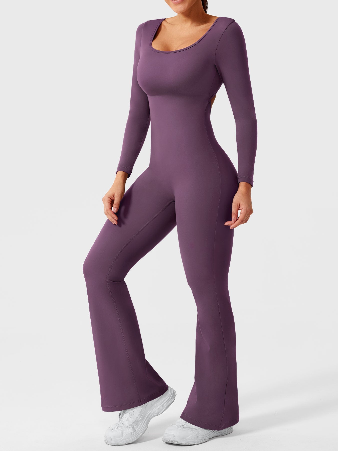 Vaeryn Lizvette Flared Long Sleeve Jumpsuit