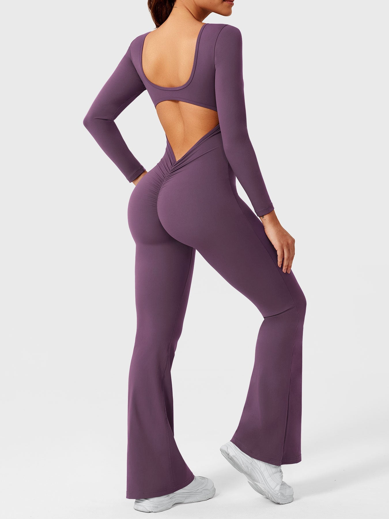 Vaeryn Lizvette Flared Long Sleeve Jumpsuit