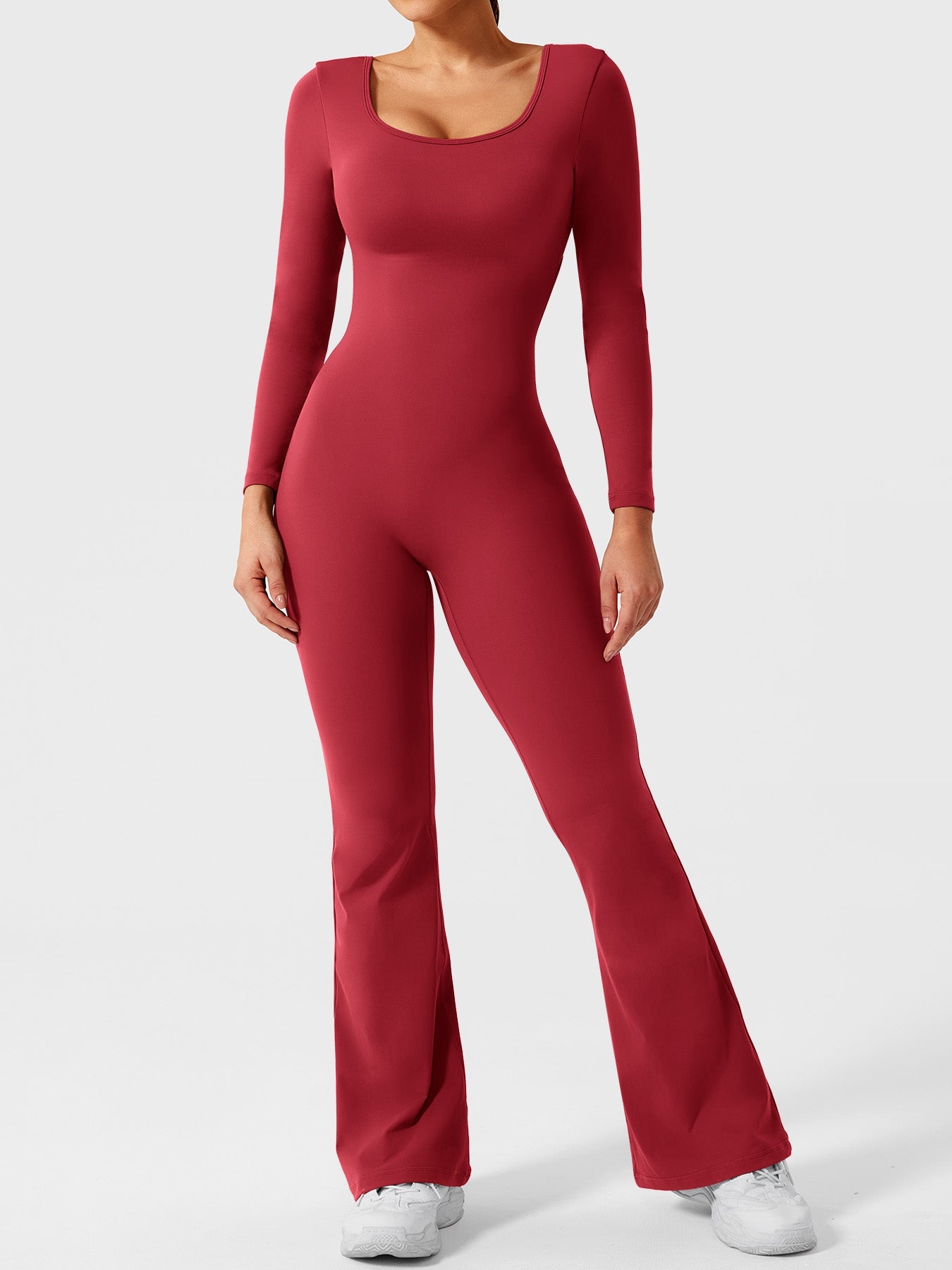 Vaeryn Lizvette Flared Long Sleeve Jumpsuit