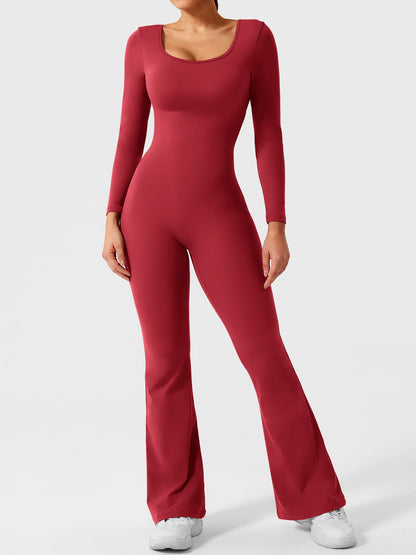 Vaeryn Lizvette Flared Long Sleeve Jumpsuit