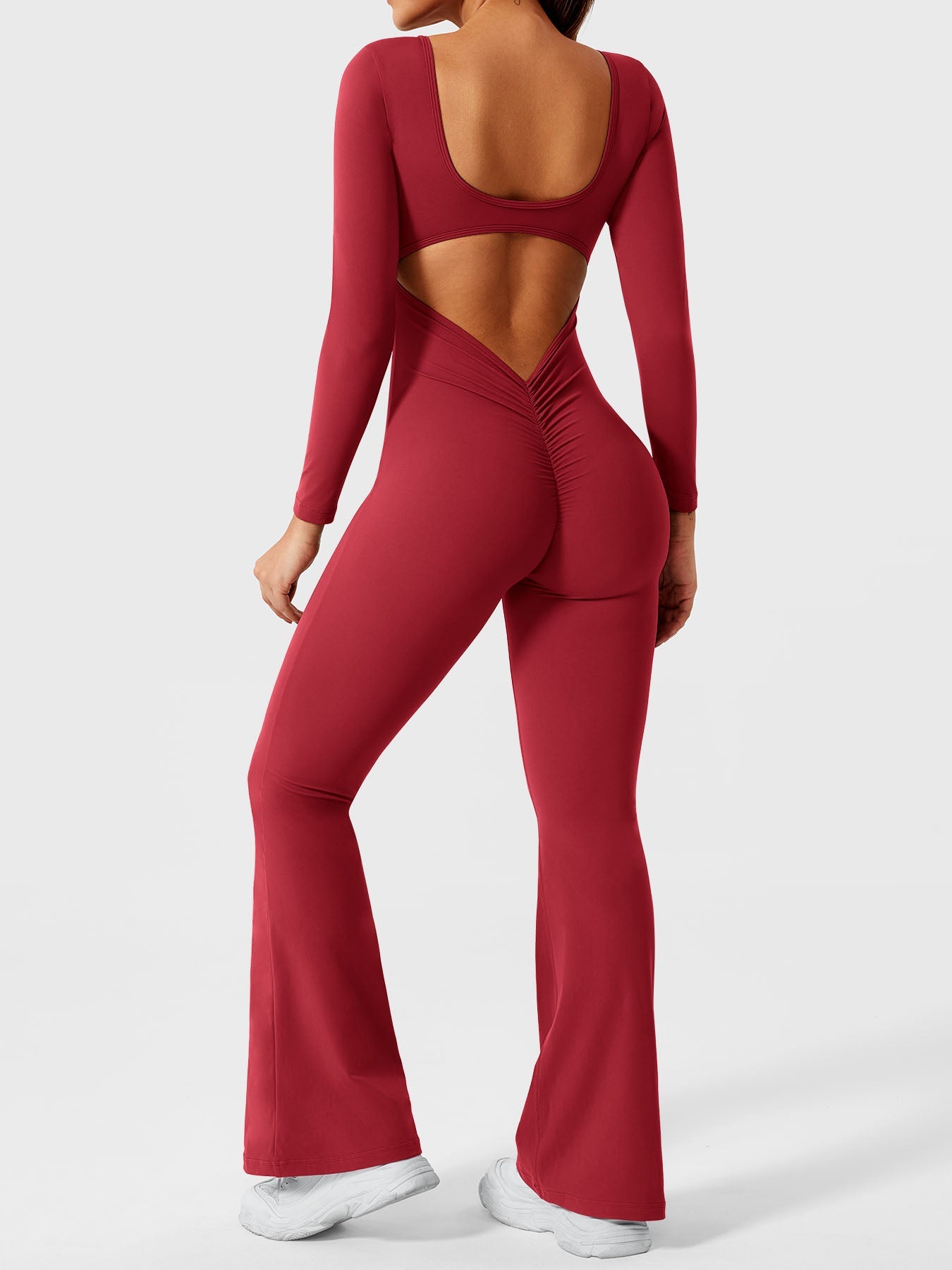 Vaeryn Lizvette Flared Long Sleeve Jumpsuit