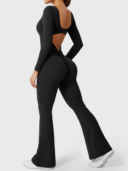 Vaeryn Lizvette Flared Long Sleeve Jumpsuit