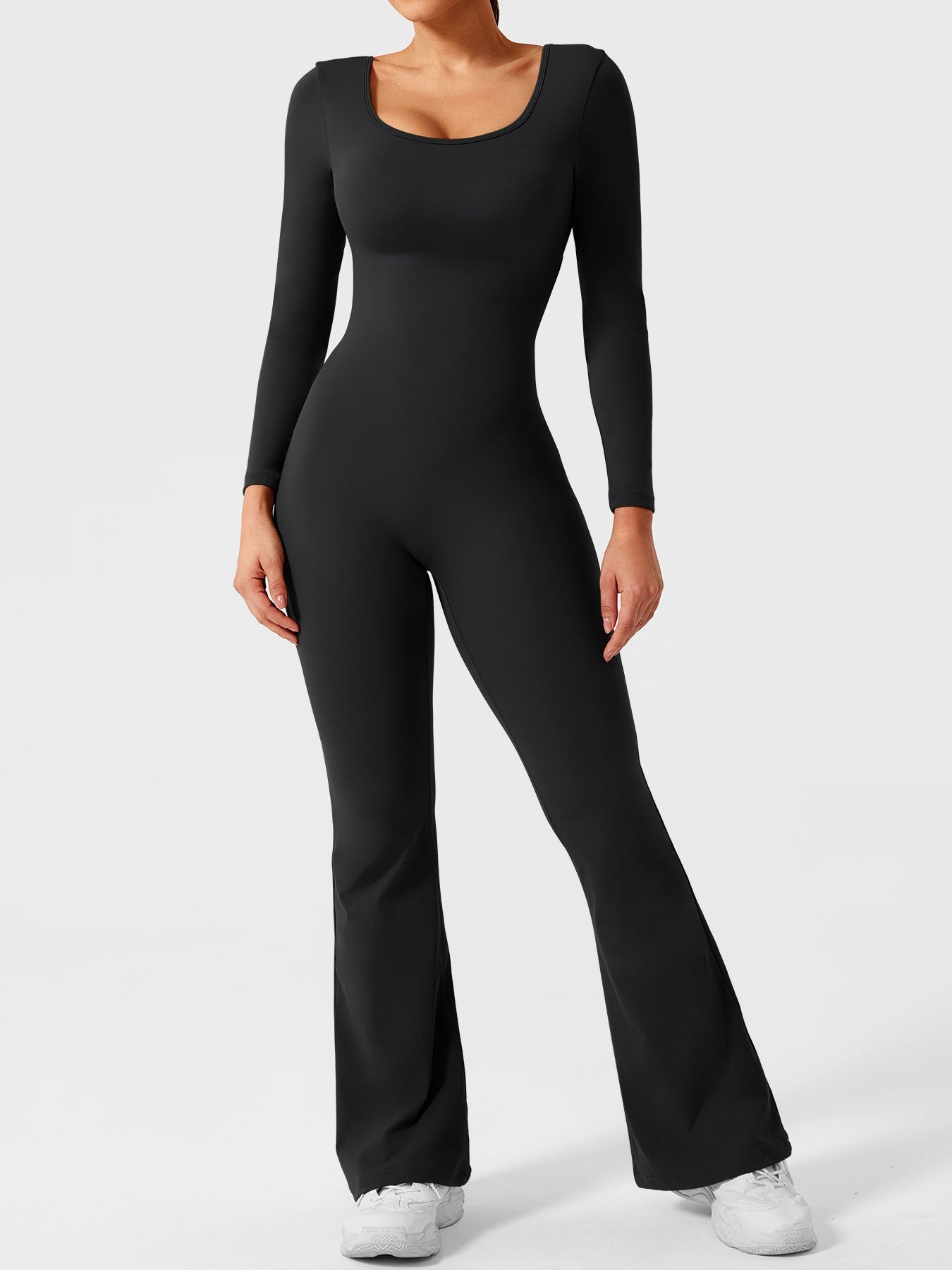 Vaeryn Lizvette Flared Long Sleeve Jumpsuit