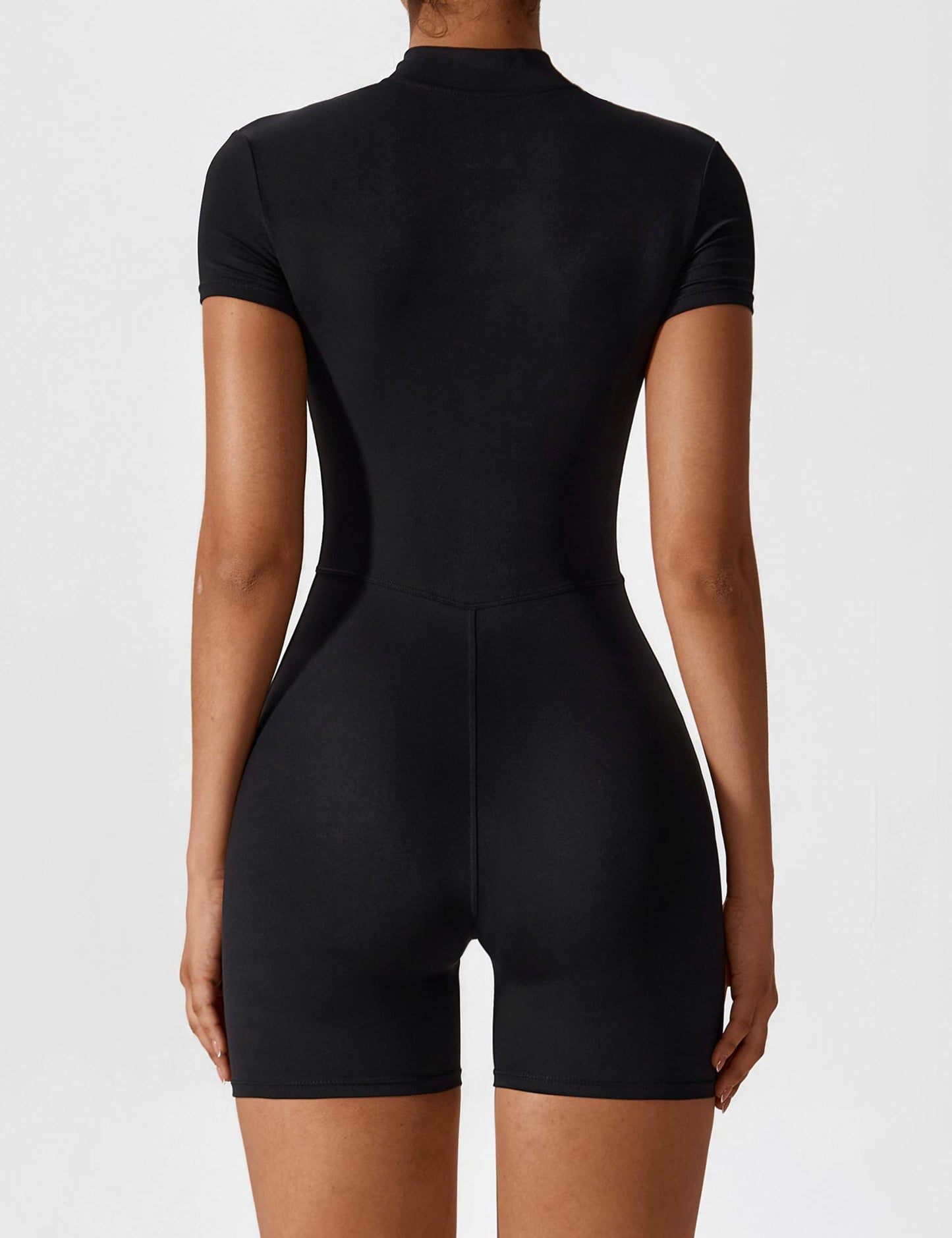 Vaeryn Short Sleeve Zipper Romper