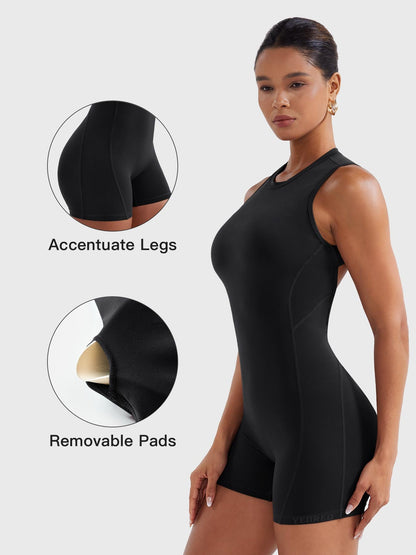 Vaeryn Tessia Backless Scrunch Romper