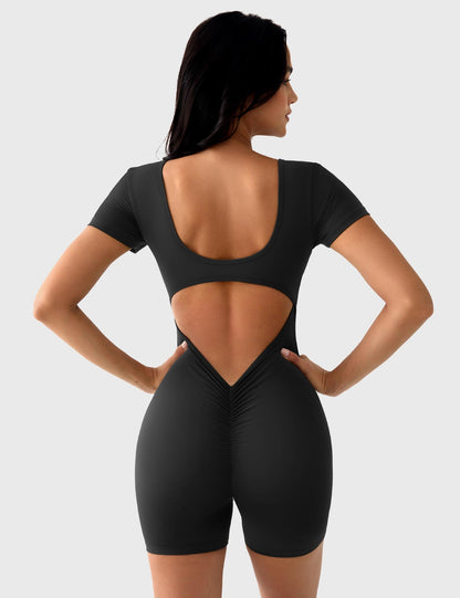 Vaeryn Lizvette Short Sleeves Romper