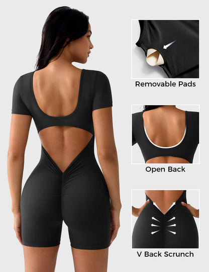 Vaeryn Lizvette Short Sleeves Romper