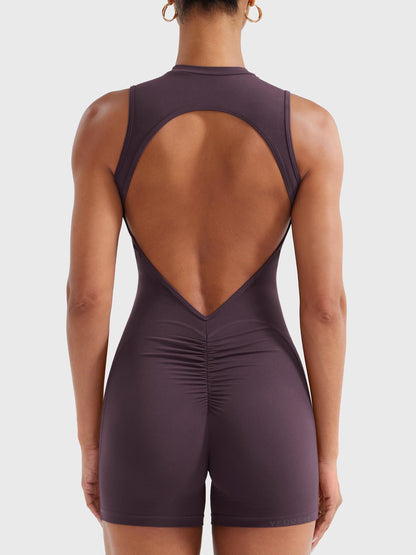 Vaeryn Tessia Backless Scrunch Romper