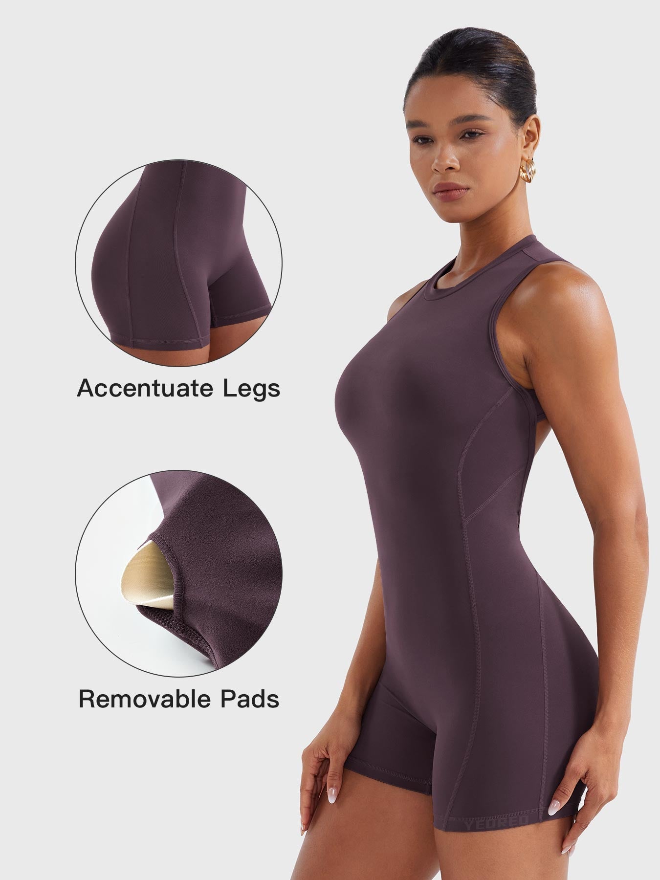 Vaeryn Tessia Backless Scrunch Romper