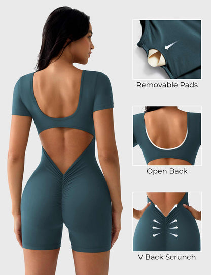 Vaeryn Lizvette Short Sleeves Romper