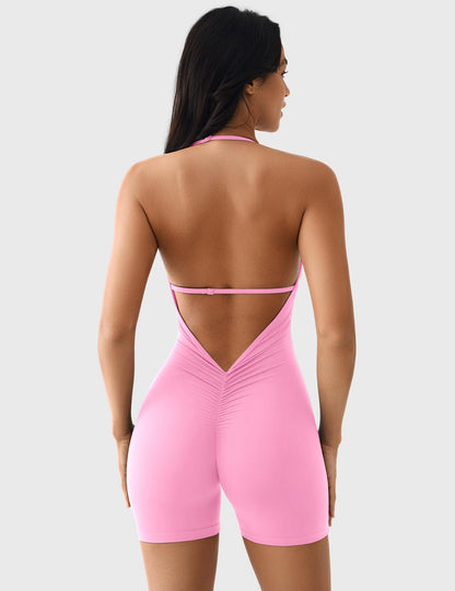 Vaeryn Taylor V Neck Backless Romper