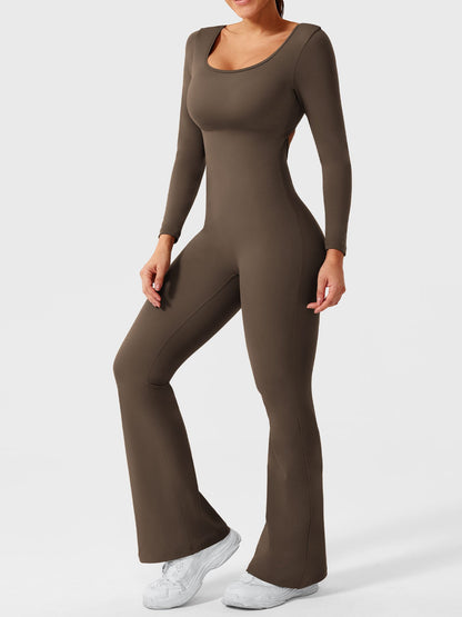 Vaeryn Lizvette Flared Long Sleeve Jumpsuit