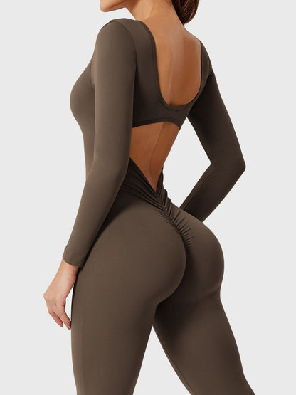 Vaeryn Lizvette Flared Long Sleeve Jumpsuit