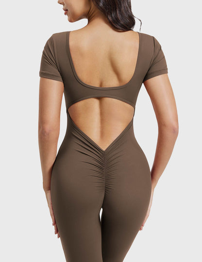 Vaeryn Lizvette Short Sleeves Jumpsuit