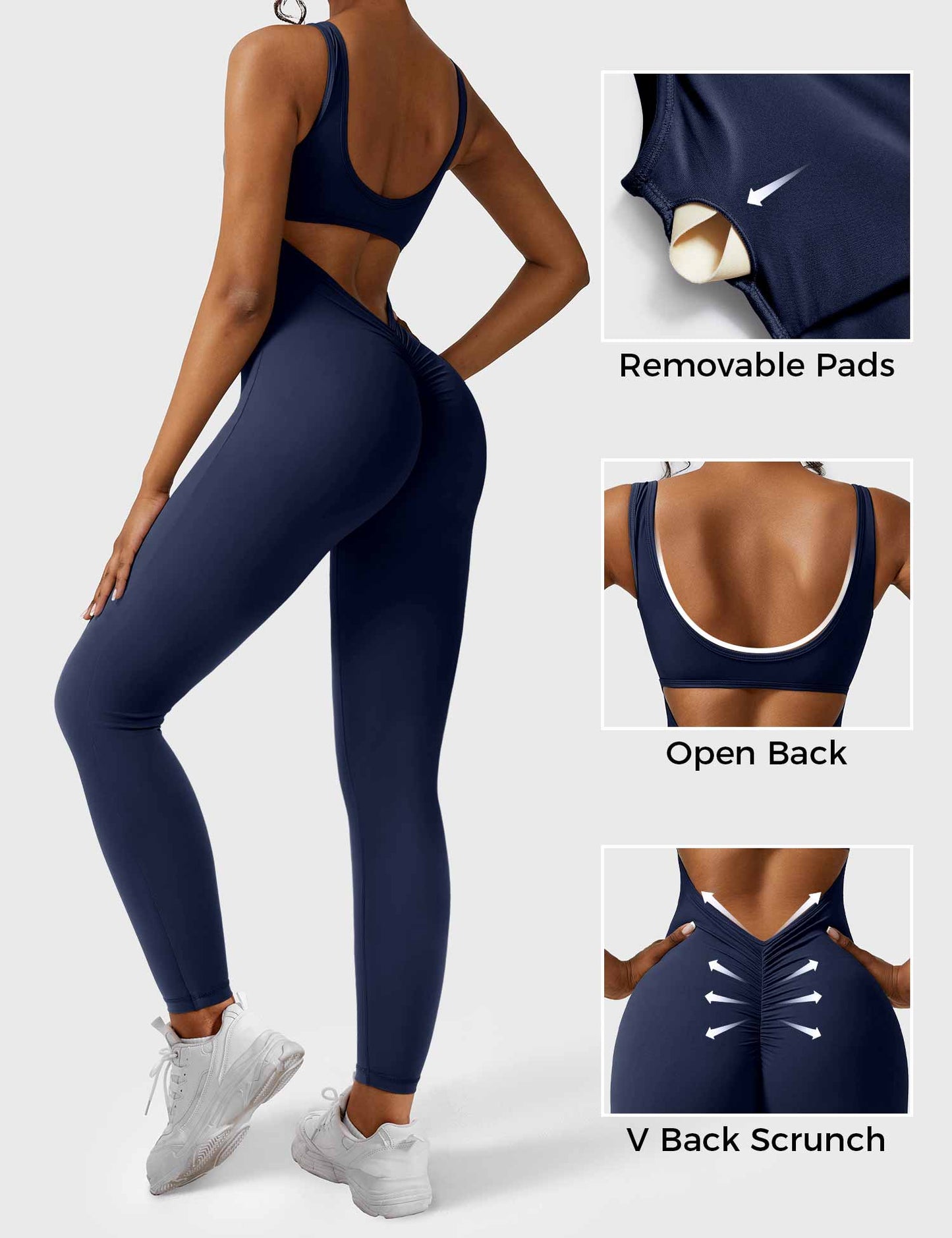 Vaeryn Lizvette V-Back Jumpsuit