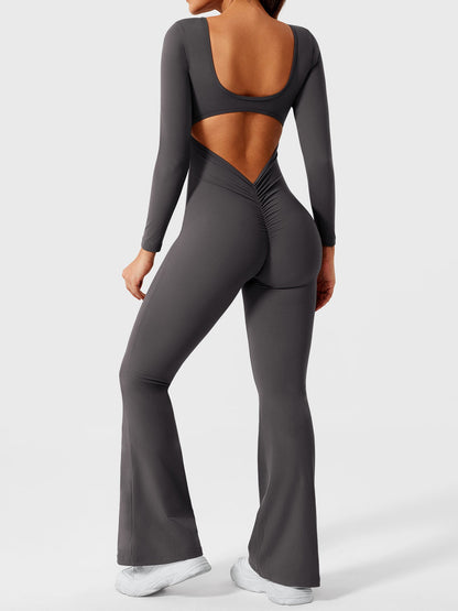 Vaeryn Lizvette Flared Long Sleeve Jumpsuit