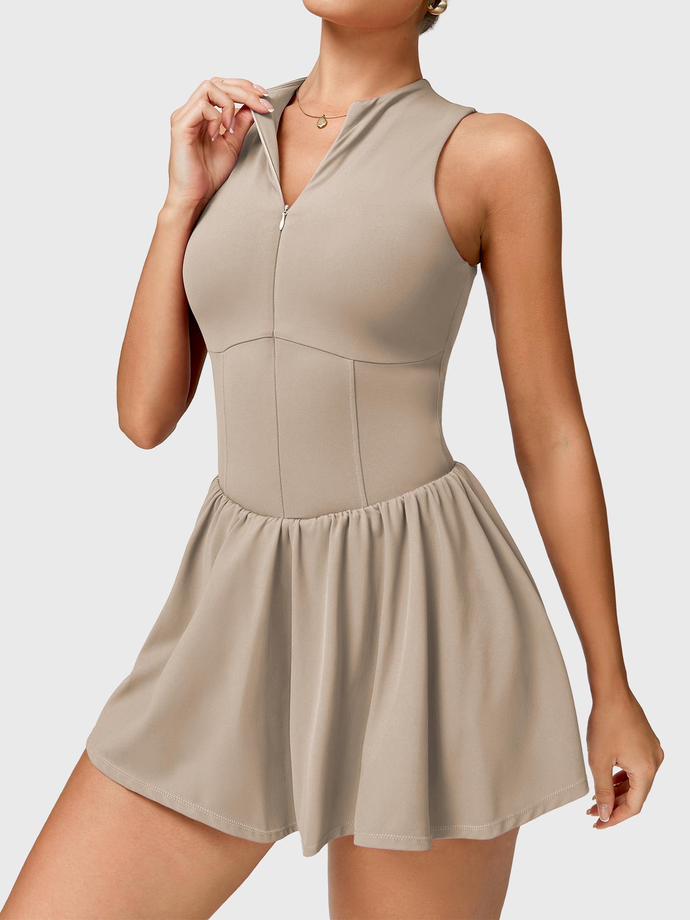 Yeoreo Erica Zipper Tennis Dress