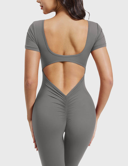 Vaeryn Lizvette Short Sleeves Jumpsuit