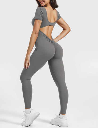 Vaeryn Lizvette Short Sleeves Jumpsuit