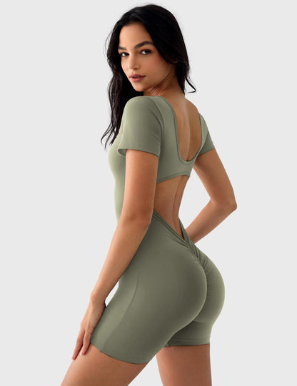 Vaeryn Lizvette Short Sleeves Romper