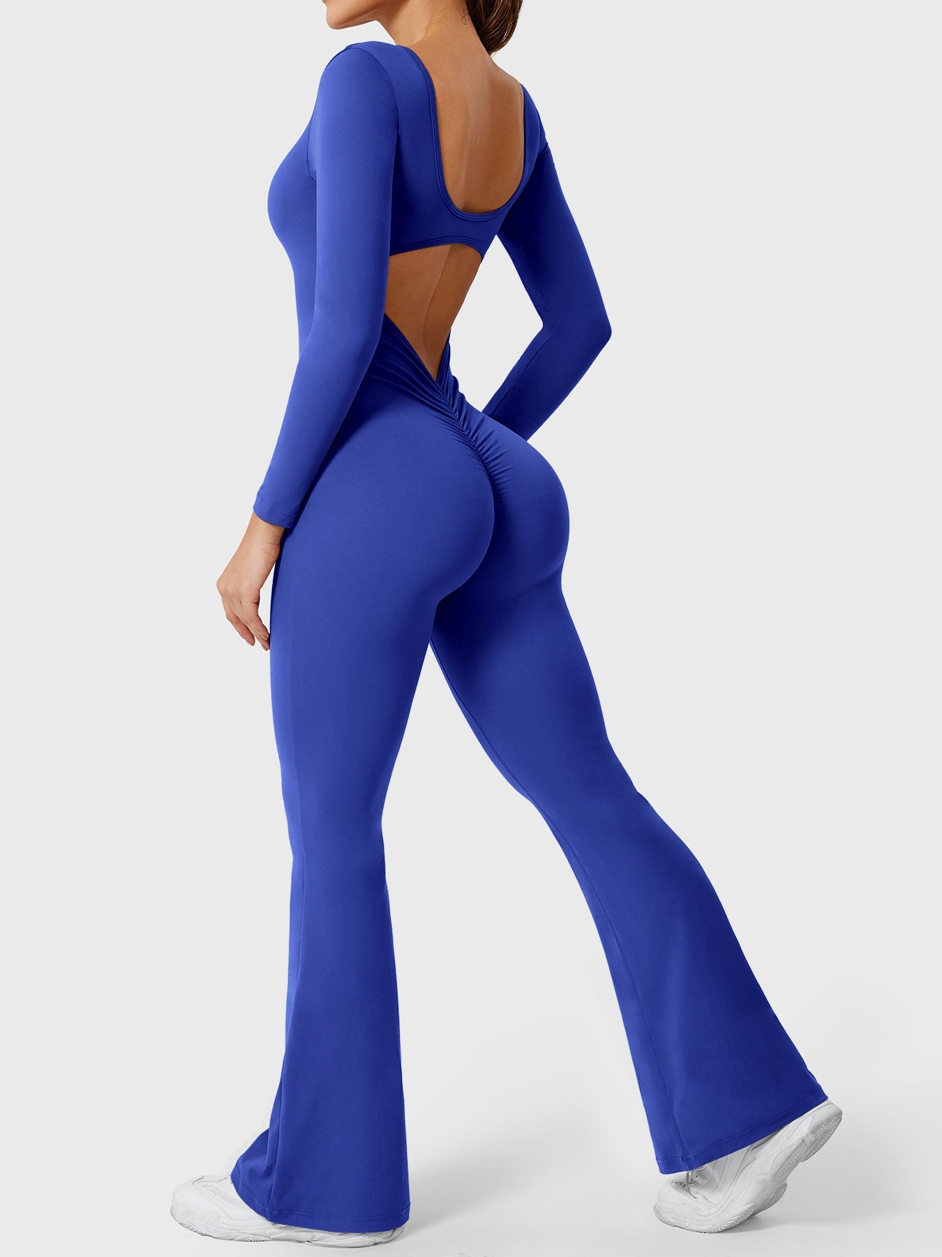 Vaeryn Lizvette Flared Long Sleeve Jumpsuit