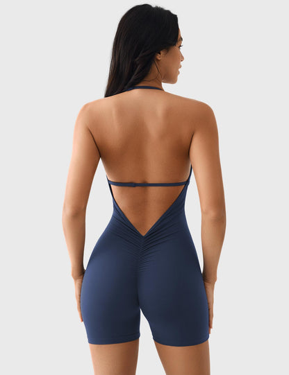 Vaeryn Taylor V Neck Backless Romper