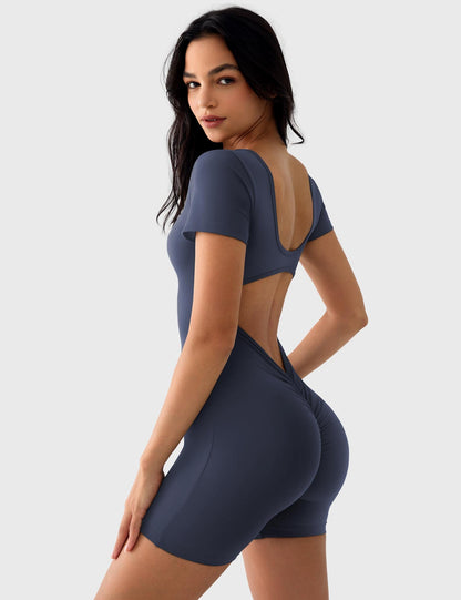 Vaeryn Lizvette Short Sleeves Romper