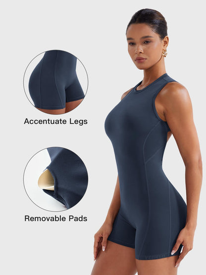 Vaeryn Tessia Backless Scrunch Romper