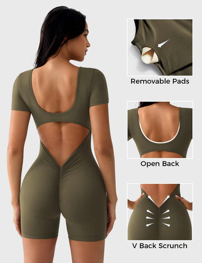 Vaeryn Lizvette Short Sleeves Romper