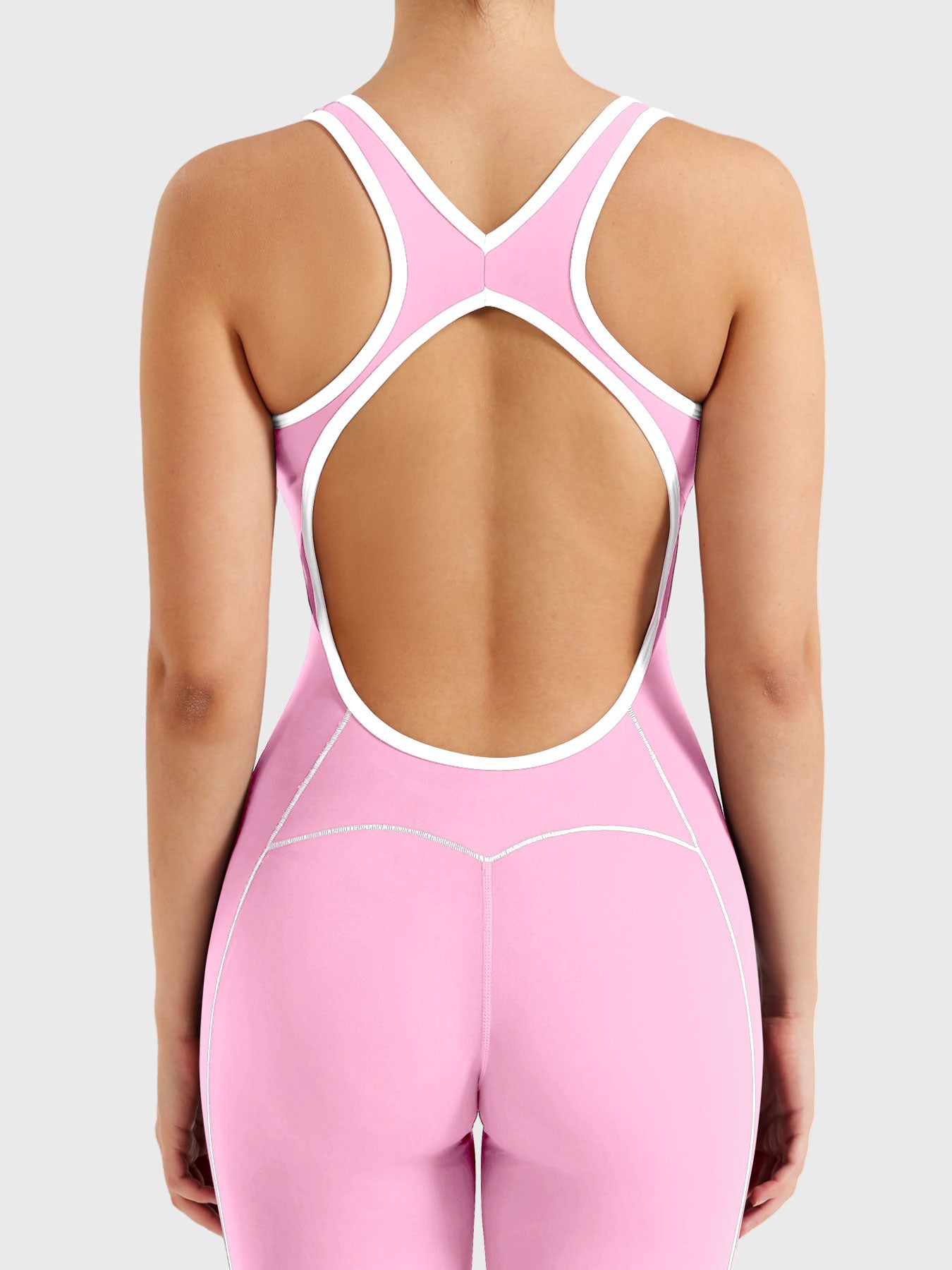 Yeoreo Antonia Contrast Trim Flared Jumpsuit