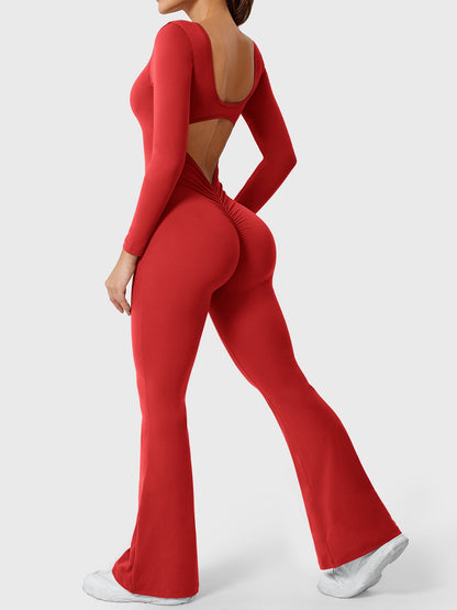 Vaeryn Lizvette Flared Long Sleeve Jumpsuit