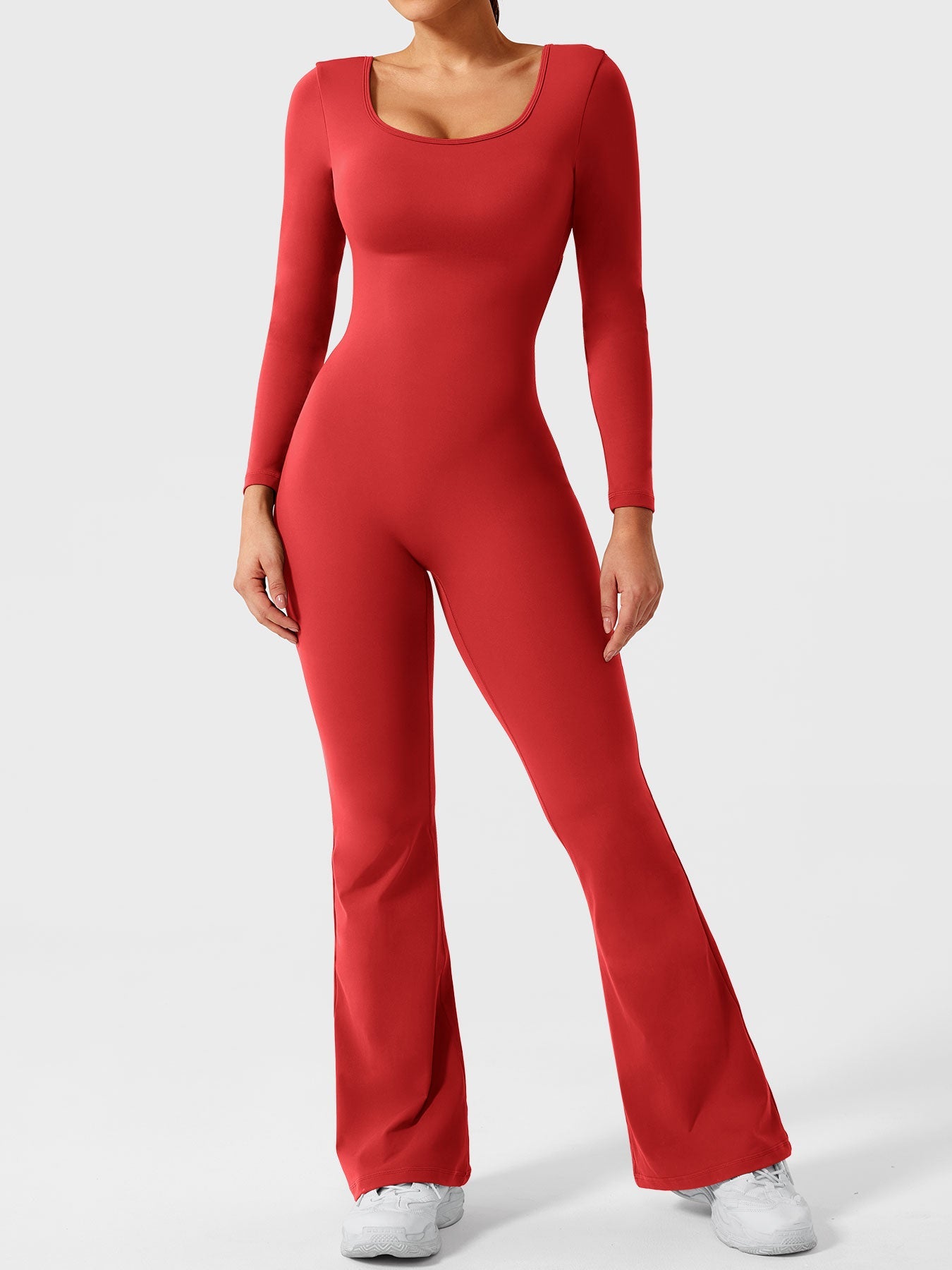 Vaeryn Lizvette Flared Long Sleeve Jumpsuit