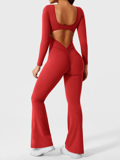 Vaeryn Lizvette Flared Long Sleeve Jumpsuit