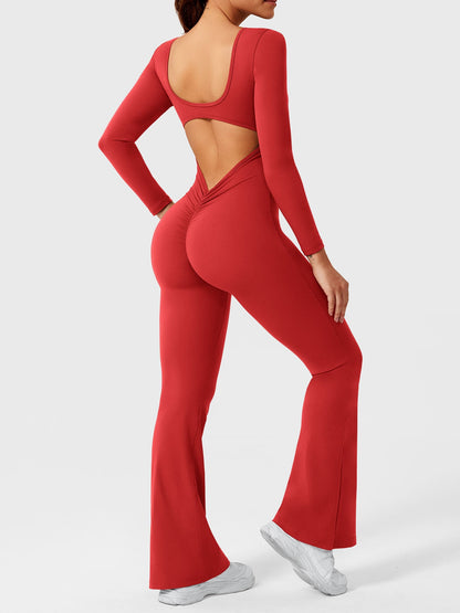 Vaeryn Lizvette Flared Long Sleeve Jumpsuit