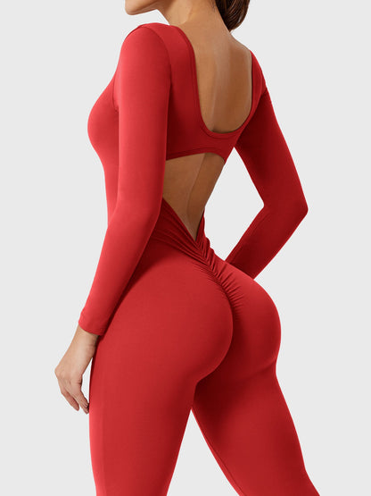 Vaeryn Lizvette Flared Long Sleeve Jumpsuit