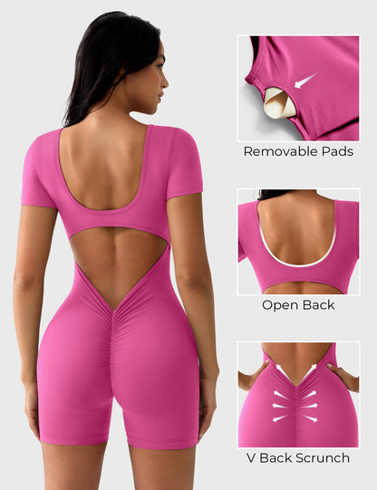 Vaeryn Lizvette Short Sleeves Romper