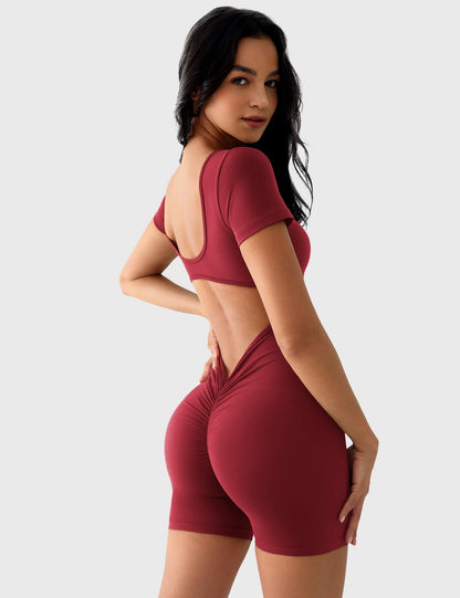 Vaeryn Lizvette Short Sleeves Romper