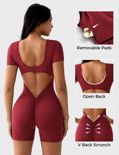 Vaeryn Lizvette Short Sleeves Romper