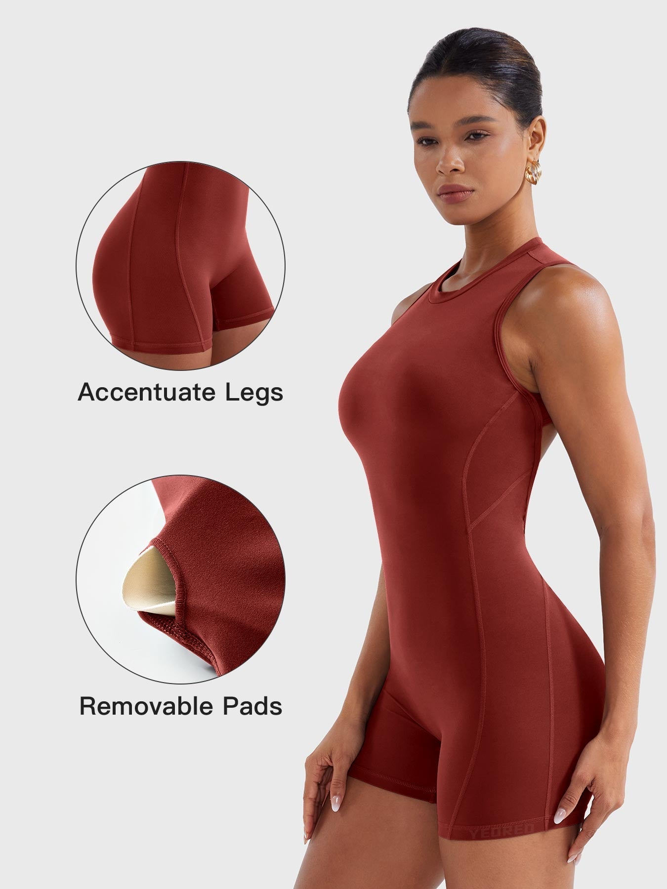 Vaeryn Tessia Backless Scrunch Romper