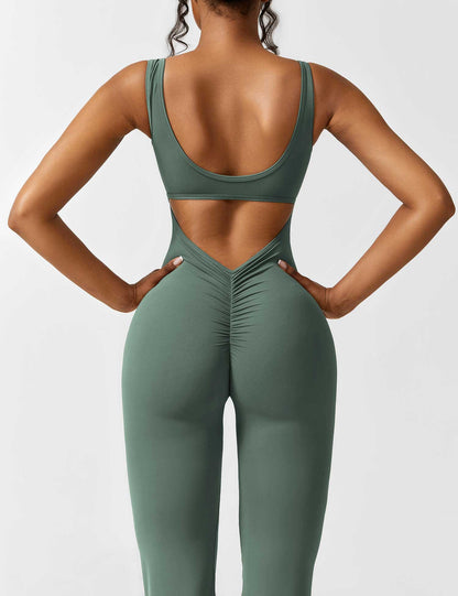 Vaeryn V-Back Flared Jumpsuit
