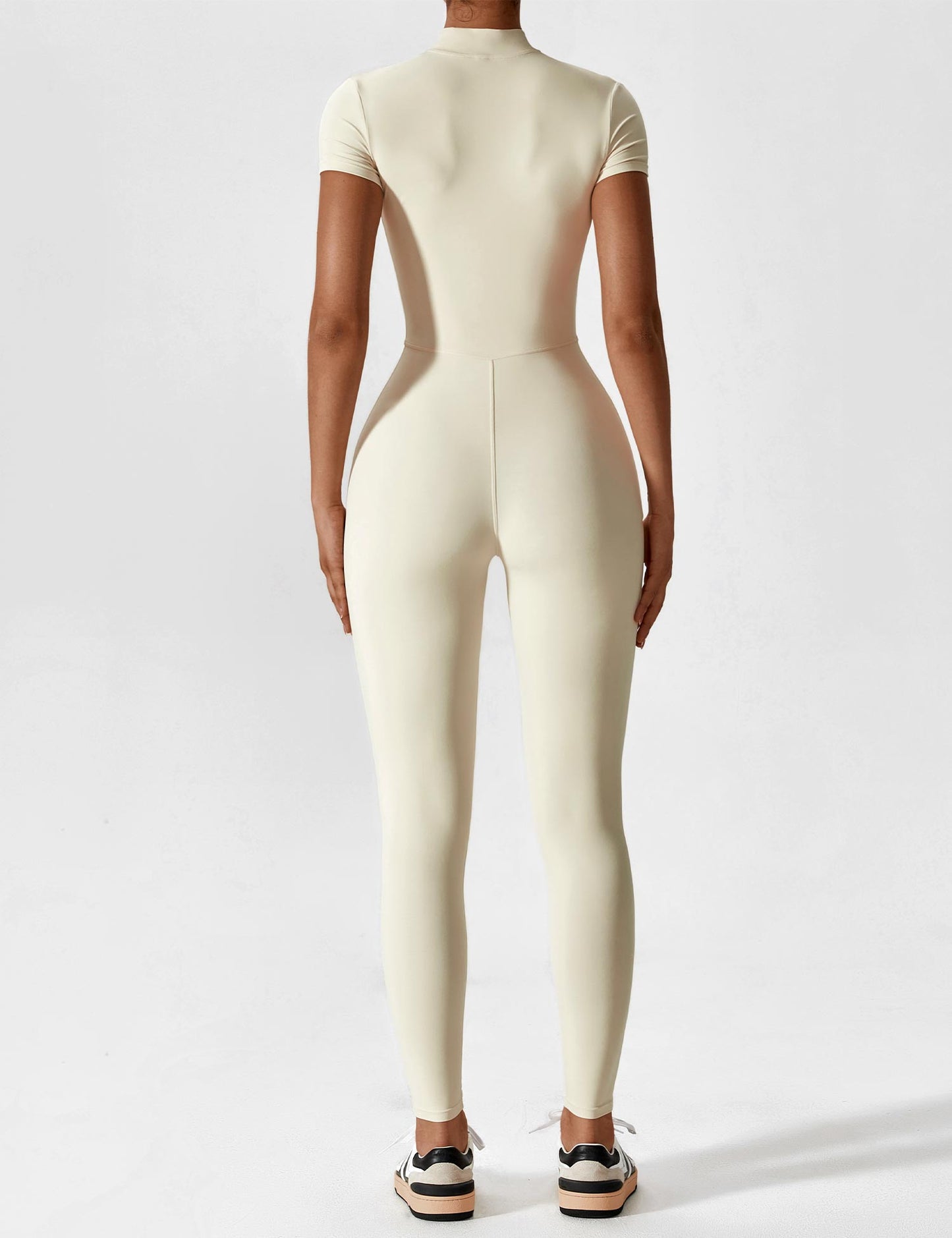 Vaeryn Short Sleeve Zipper Jumpsuit