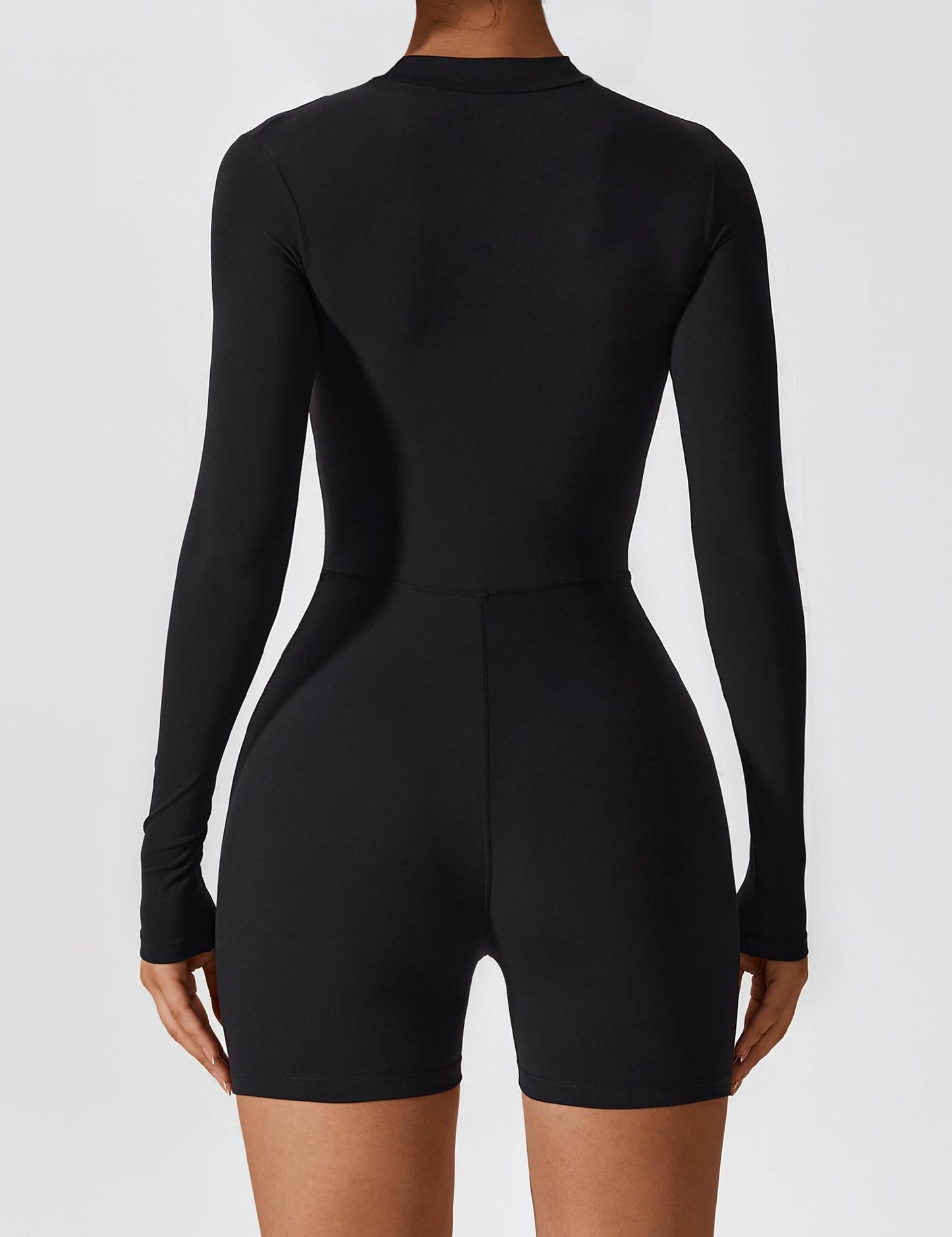 Vaeryn Sculpt Zip Long Sleeve Romper