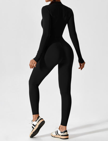Vaeryn Sculpt Zip Long Sleeve Jumpsuit